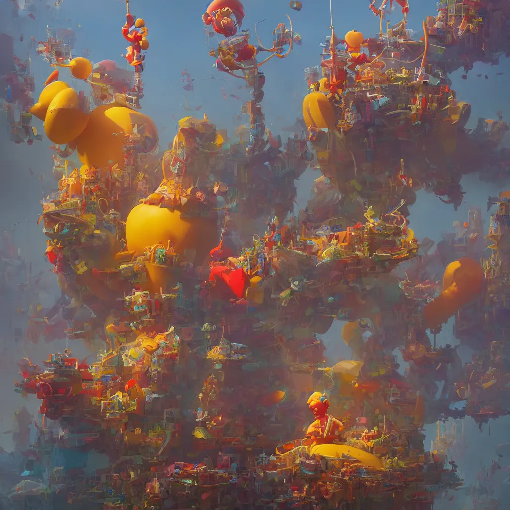 Image similar to ronald mcdonald statue in the world by beeple, darek zabrocki, tyler edlin, jordan grimmer, neil blevins, james paick, natasha tan, highly detailed, ultra detailed, ultra realistic, trending on artstation