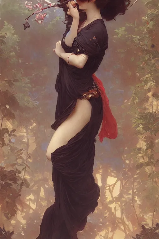 Prompt: Full View lovely maiden with the likeness of Eunha. masterpiece 4k digital illustration by Ruan Jia and Mandy Jurgens and Artgerm and william-adolphe bouguereau, award winning, Artstation, art nouveau aesthetic, Alphonse Mucha background, intricate details, realistic, panoramic view, Hyperdetailed, 8k resolution, intricate art nouveau