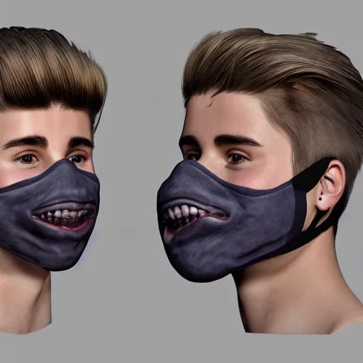 Image similar to hyperrealistic dslr film still of justin bieber as a beaver mask, stunning 8 k octane comprehensive 3 d render, inspired by istvan sandorfi & greg rutkowski & unreal engine, perfect facial symmetry, dim volumetric cinematic lighting, extremely hyper - detailed, incredibly real lifelike attributes & flesh texture, intricate, masterpiece, artstation, stunning