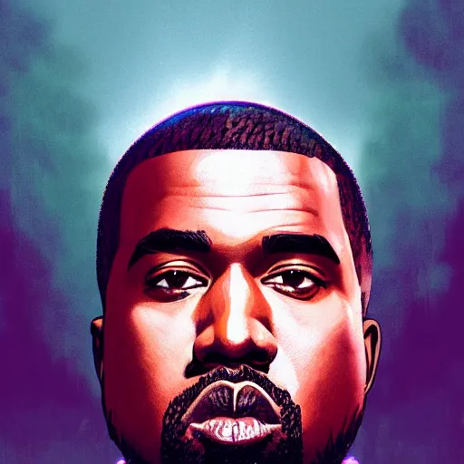 Image similar to highly detailed portrait kanye west in gta v stephen bliss unreal engine fantasy art by greg rutkowski loish rhads ferdinand knab makoto shinkai lois van baarle ilya kuvshinov rossdraws tom bagshaw global illumination radiant light detailed intricate environment