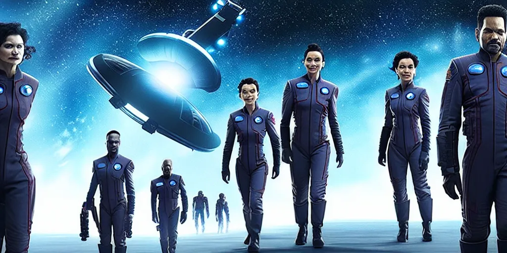 Prompt: the expanse, the orville, space, combat, realistic