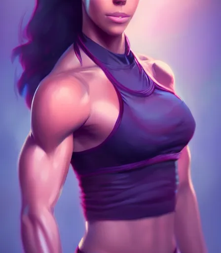 Prompt: beautiful portrait of a gorgeous personal trainer who looks like Lira T'Soni , character design by charlie bowater, ross tran, artgerm, and makoto shinkai, detailed, soft lighting, rendered in octane