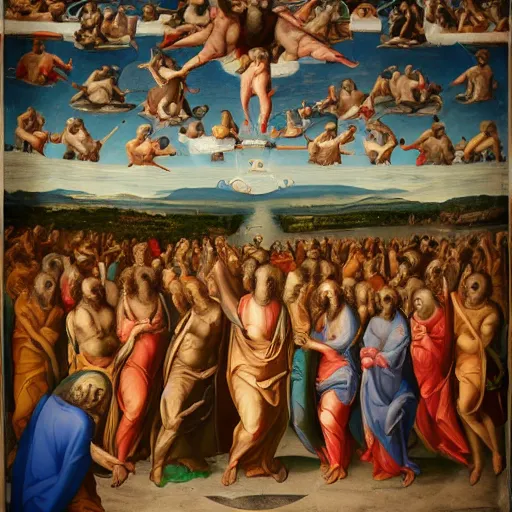 Prompt: Selfie after the last judgement, photorealistic, 4k, hd