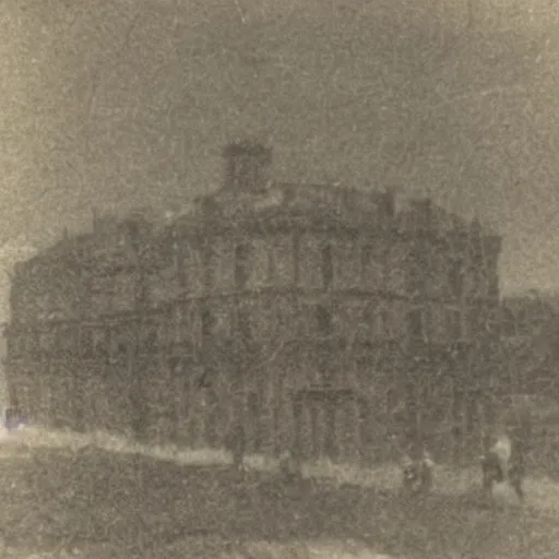 Prompt: first photograph ever taken, very grainy, blurry, 1840s