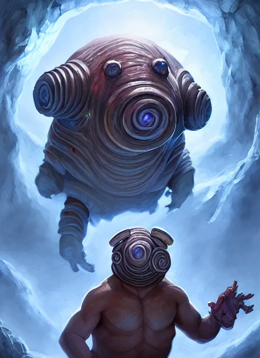 Prompt: a _ fantasy _ style _ portrait _ painting _ of a tardigrade, rpg dnd oil _ painting _ unreal _ 5 _ daz. _ rpg _ portrait _ extremely _ detailed _ artgerm _ greg _ rutkowski _ greg