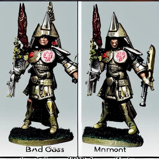 Image similar to God Emperor BongBong Marcos, Warhammer 4K armor,