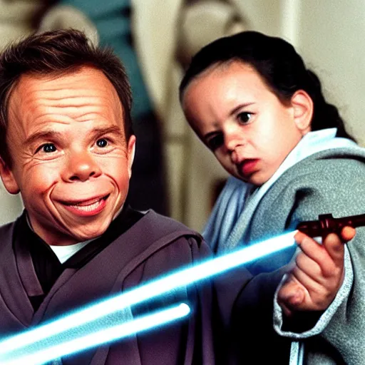 Image similar to Warwick Davis as a Jedi Master