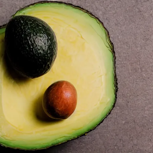 Image similar to a portrait of gary busey as an avocado, canon eos r 3, f / 1. 4, iso 2 0 0, 1 / 1 6 0 s, 8 k, raw, unedited, symmetrical balance, in - frame