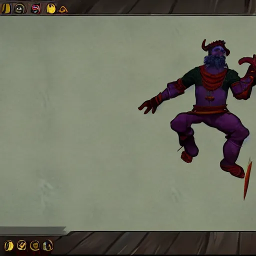 Image similar to tiefling leap attack 2 daggers, using dwarf to jump