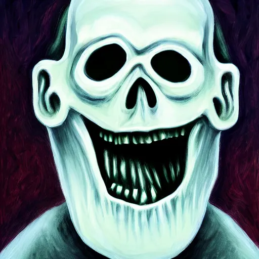 Image similar to spooky haunting scary jerma 9 8 5, jerma super scary spooky, highly detailed painting