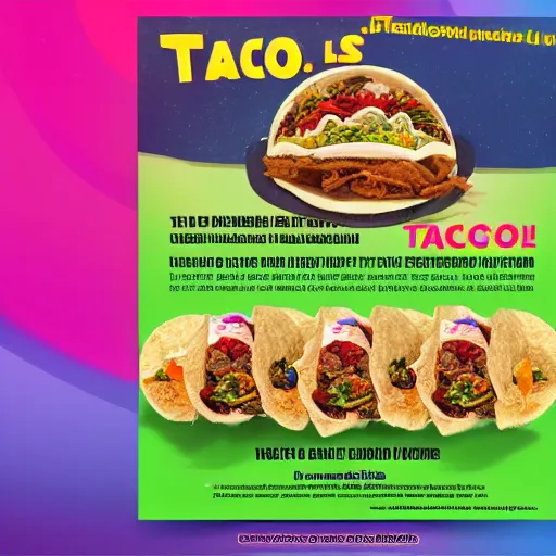 Image similar to Taco Bell Flyer for newest item The Holeblower