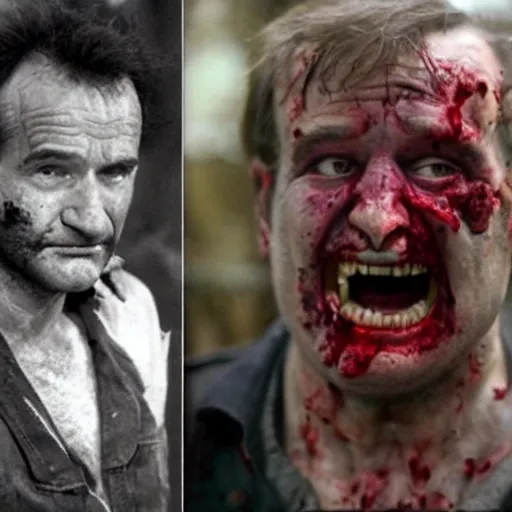 Image similar to zombie robin williams