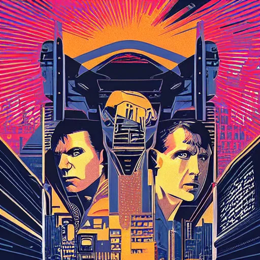 Image similar to poster blade runner 1982 by Tristan Eaton Stanley