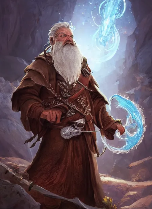 Image similar to traveling merchant in white coat, ultra detailed fantasy, dndbeyond, bright, colourful, realistic, dnd character portrait, full body, pathfinder, pinterest, art by ralph horsley, dnd, rpg, lotr game design fanart by concept art, behance hd, artstation, deviantart, global illumination radiating a glowing aura global illumination ray tracing hdr render in unreal engine 5