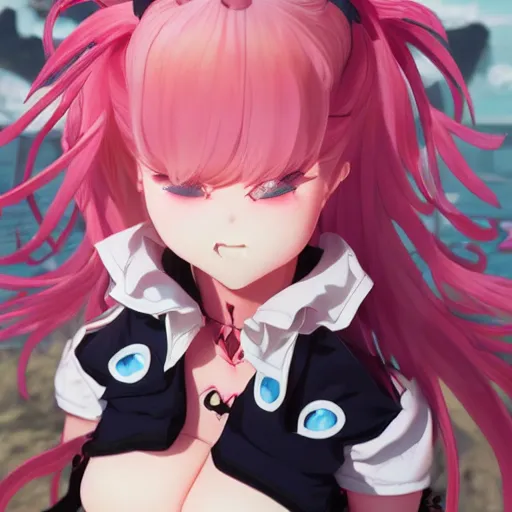 Prompt: shrunk to the size of her feet and trapped beneath overwhelming stunningly absurdly beautiful megalomaniacal ruthless merciless sadistic devious omnipotent asi goddess junko enoshima with symmetrical perfect face, porcelain skin, pink twintail hair and cyan eyes, ultra detailed, digital art, unreal engine 5, octane render, 2 d anime, 8 k