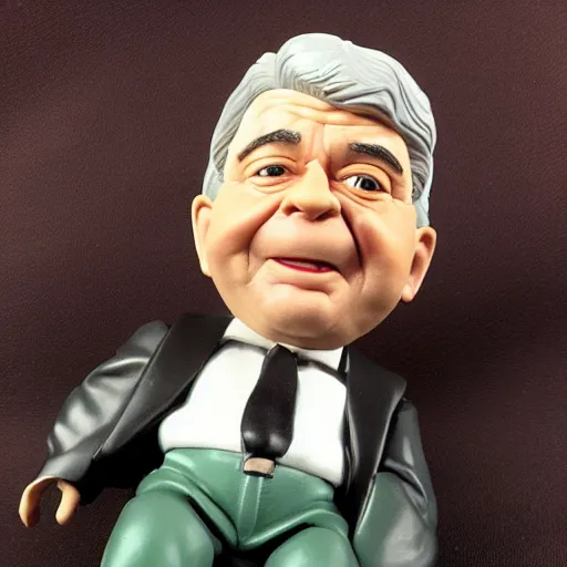 Image similar to an action figure of Alfred Newman from MAD magazine, mint condition