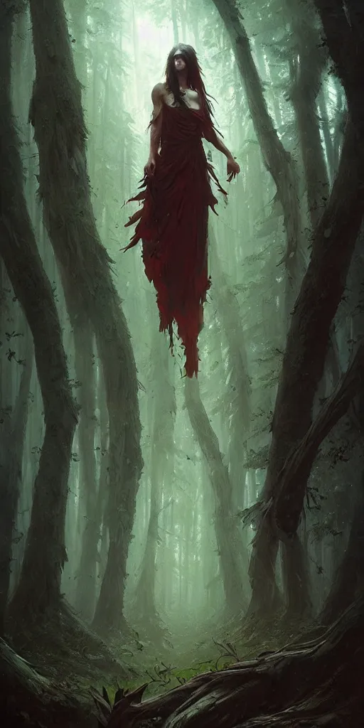 Image similar to Spirit soul of forest, by Greg Rutkowski