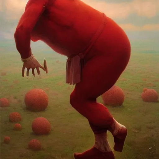 Prompt: vladimir putin, is a jester, circus performance, red clown nose, fantasy 3 d render, masterpiece, by donato giancola and greg rutkowski and wayne barlow and zdzisław beksinski, realistic face