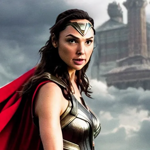 Prompt: Gal Gadot as Thor