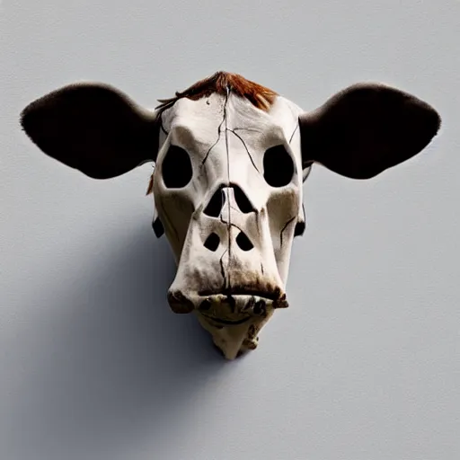 Image similar to a skull that looks like a friendly cow