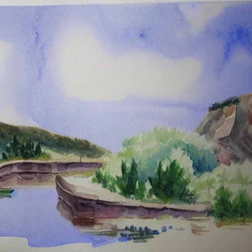 Prompt: watercolor painting