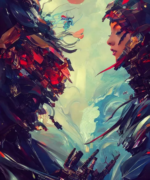 Prompt: dreams versus nightmares, by android jones and guweiz and ross tran and ilya kuvshinov, trending on artstation