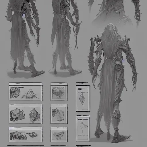 Image similar to arch lich design, character sheet, Moebius, Greg Rutkowski, Zabrocki, Karlkka, Jayison Devadas, Phuoc Quan, trending on Artstation, 8K, ultra wide angle, zenith view, pincushion lens effect.