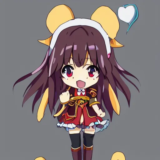 Image similar to mega kawaii megumin by konosuba in the style of kadokawa