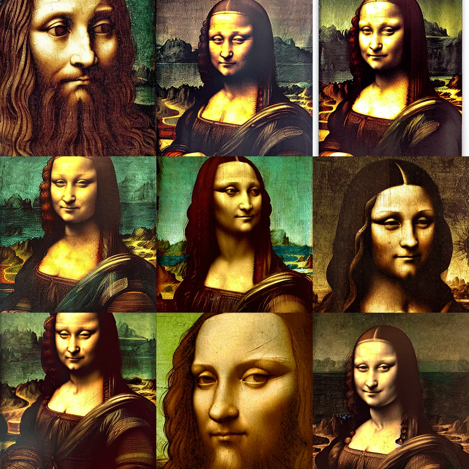 Prompt: Leonardo da Vinci by Monalisa