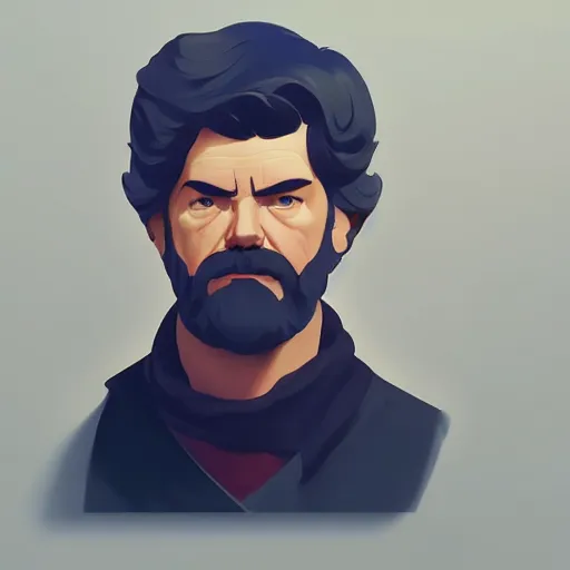 Image similar to face icon stylized minimalist george lucas, loftis, cory behance hd by jesper ejsing, by rhads, makoto shinkai and lois van baarle, ilya kuvshinov, rossdraws global illumination