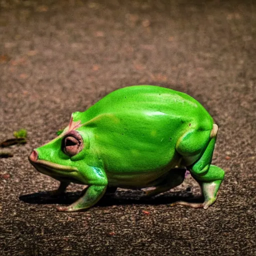 Prompt: realistic pig - frog cineamtic 3 5 mm hdr