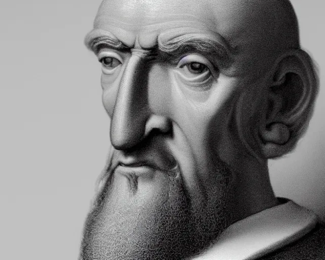 Prompt: 5 5 mm portrait photo of nostradamus with a very big nose, by greg rutkowsky. highly detailed 8 k. intricate. lifelike. soft light. nikon d 8 5 0. cinematic post - processing