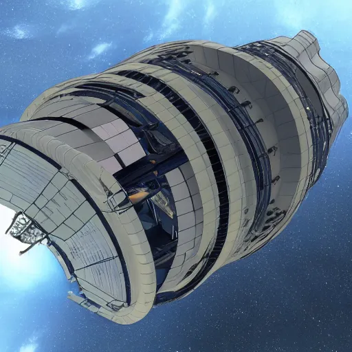 Image similar to design for a multii - generation space colony ship