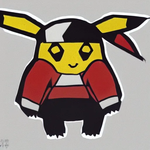 Prompt: a cow shaped Pikachu, Ken Sugimori style