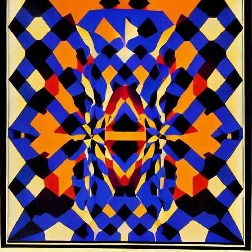 Prompt: cirque du soleil by victor vasarely