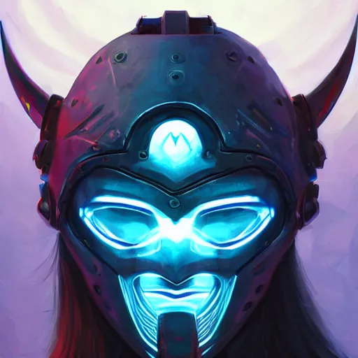 Image similar to cyberpunk viking helmet mask warrior goddess robot ninja fantasy, art gta 5 cover, official fanart behance hd artstation by jesper ejsing, by rhads, makoto shinkai and lois van baarle, ilya kuvshinov, ossdraws