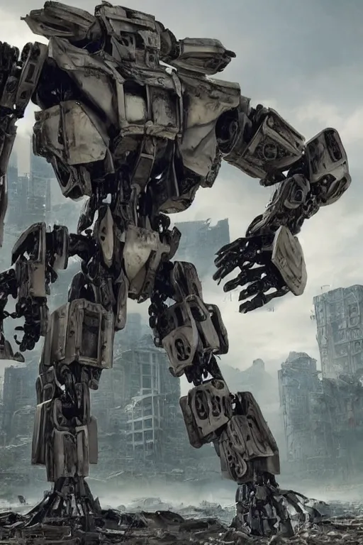 Image similar to a futurecore boxing humanoid mecha in ruin city, bright, by real steel ( 2 0 1 1 ), eve venture, raymond swanland, cryengine, post apocalyptic, mechanical structure, unreal engine 5, camouflage scheme, sharp focus, 8 k realistic, hyper detailed, bright, background by greg rutkowski, ray tracing, realistic shaded, smooth face