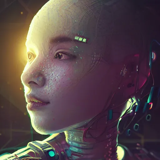 Image similar to hyperrealistic portrait of a woman monster astronaut, full body portrait, well lit, intricate abstract. cyberpunk, intricate artwork, by Tooth Wu, wlop, beeple. octane render,in the style of Jin Kagetsu, James Jean and wlop, highly detailed, sharp focus, intricate concept art, digital painting, ambient lighting, 4k, artstation