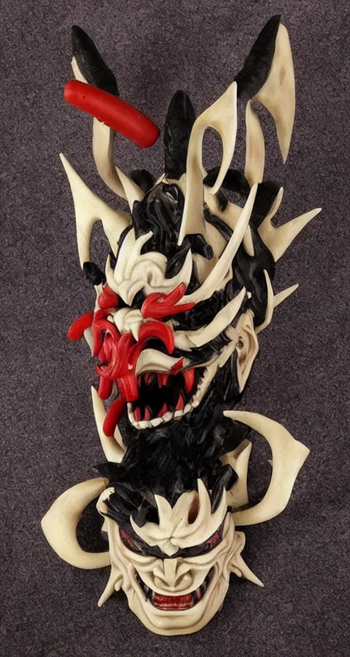 Image similar to oni mask japanese style, demon slayer