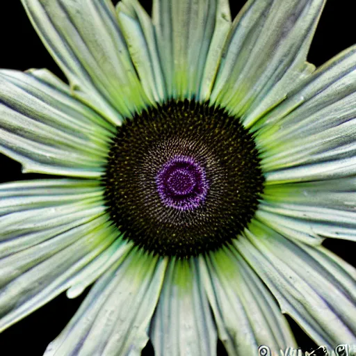 Prompt: 10 different photos of a bug’s eye view of a flower.