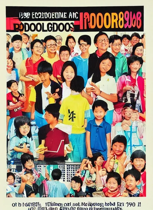 Image similar to 1 9 9 0 s singaporean public education poster for neighbourhoods