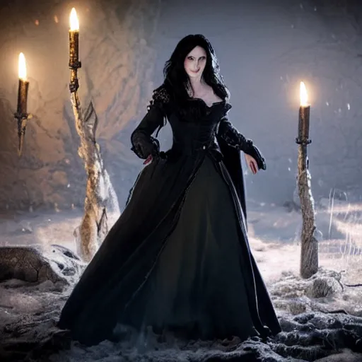 Image similar to yennefer casts a spell.