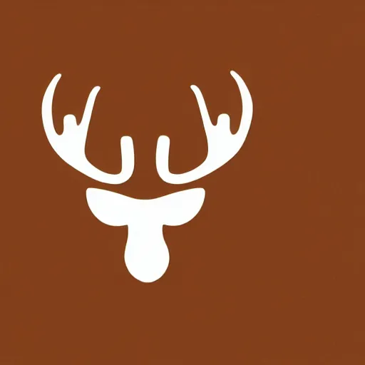 Prompt: maple leaf moose logo, graphic design, best logo, simple art