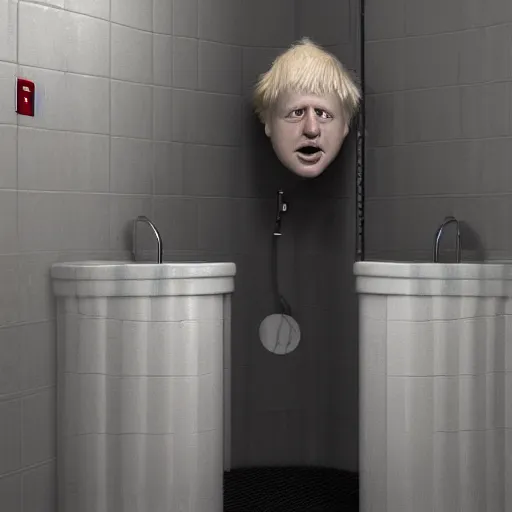 Image similar to boris johnson urinal, photorealistic, highly detailed 8 k