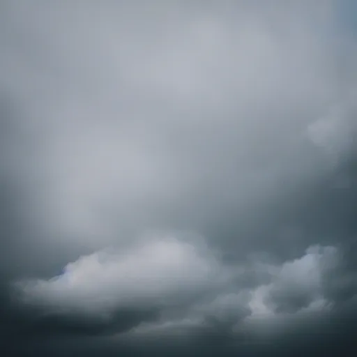 Prompt: First person view of falling through clouds, Canon, 2020