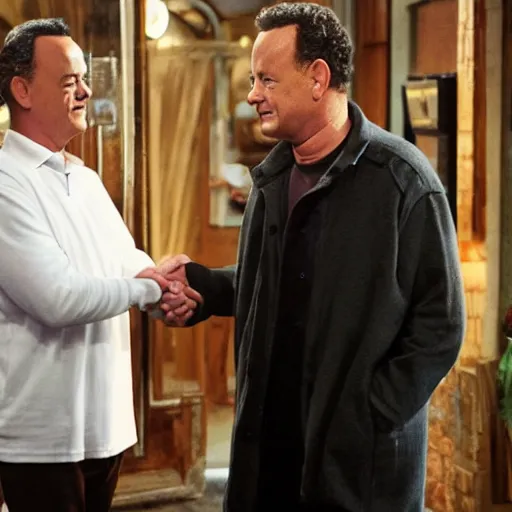 Prompt: tom hanks meets a ghost