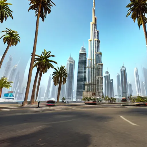 Prompt: gta : dubai, clear focus