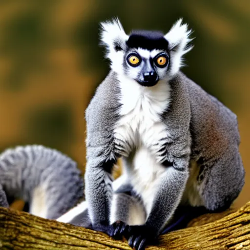 Image similar to a lemur - cat - hybrid, animal photography