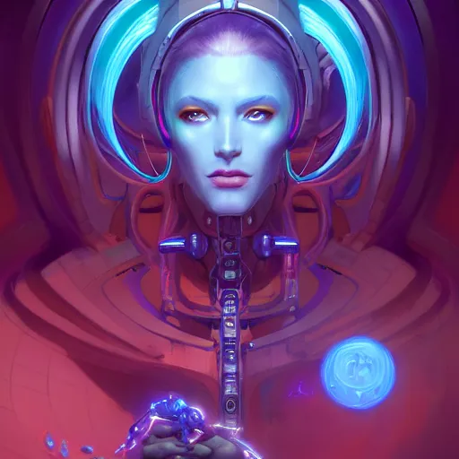 Image similar to portrait of a beautiful cybernetic serpent woman, cyberpunk concept art by pete mohrbacher and wlop and artgerm josan gonzalez and syd mead, digital art, highly detailed, intricate, sci-fi, sharp focus, Trending on Artstation HQ, deviantart, unreal engine 5, 4K UHD image