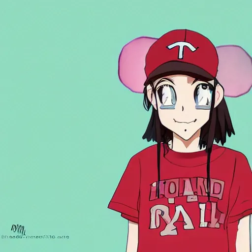 Prompt: hila klein with crooked teeth, recovering from drugs, anime style, digital art, cute, teddy fresh